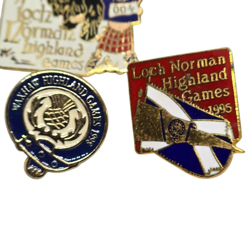 Scottish Highland Games Enamel Pin Lot Loch Norman Waxhaw Kings Mountain 17 - Picture 13 of 16